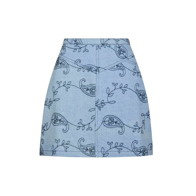 Neo Noir GABANI DENIM SKIRT BLUE