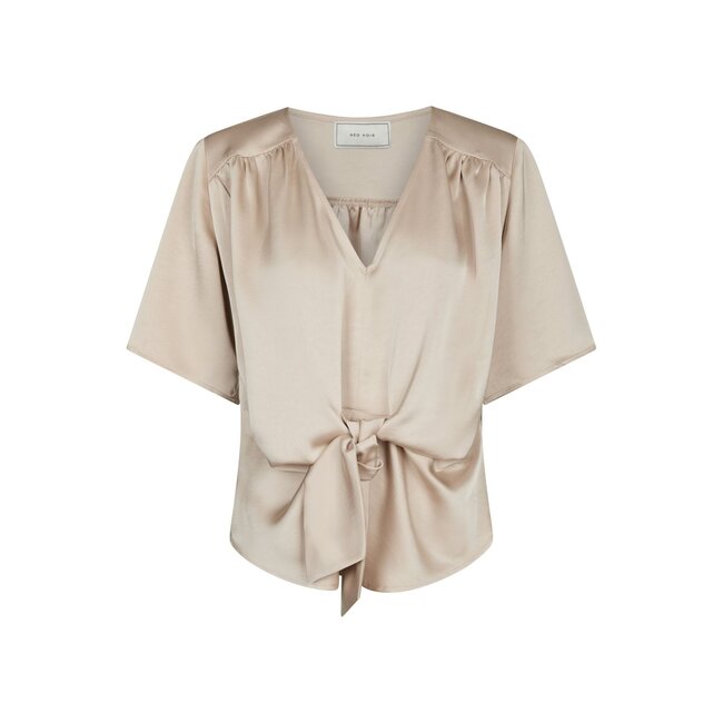 Neo Noir CASADIA HEAVY SATEEN BLOUSE CHAMPAGNE