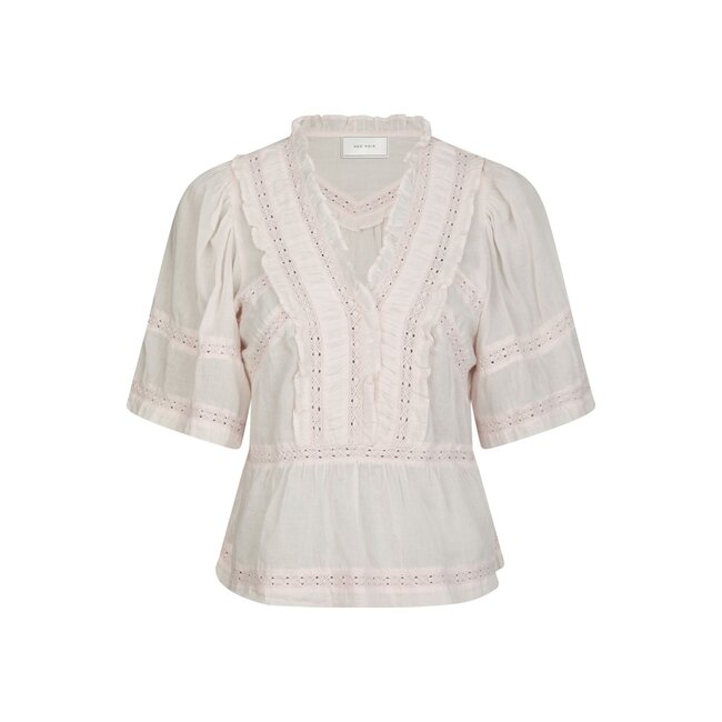 Neo Noir EVIENNE S VOILE TOP LIGHT PINK