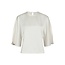 Neo Noir LIORA HEAVY SATEEN BLOUSE PEARL
