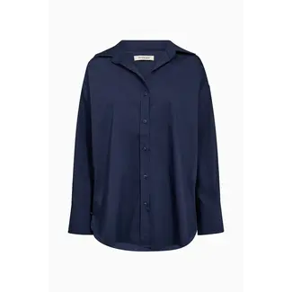 Pieszak PD-NYLA POPLIN SHIRT MIDNIGHT NAVY