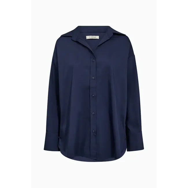 Pieszak PD-NYLA POPLIN SHIRT MIDNIGHT NAVY