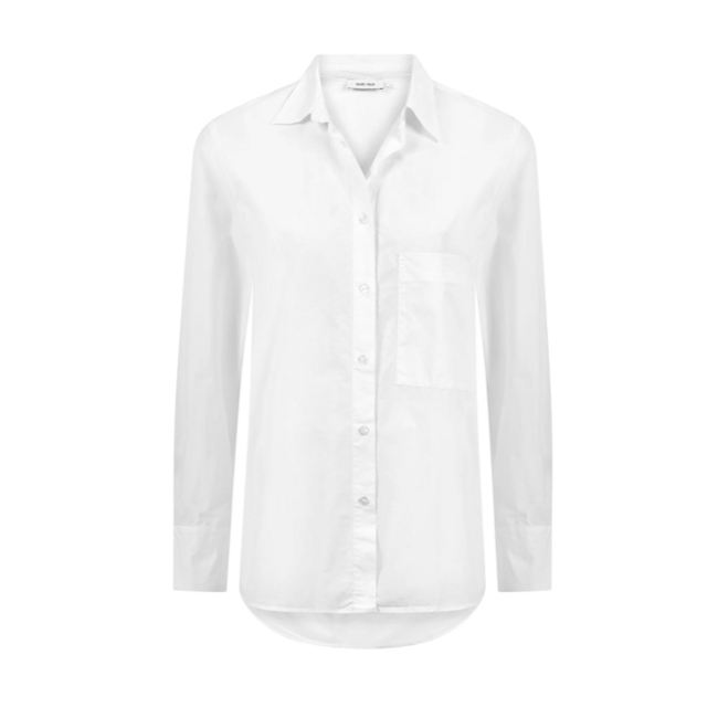KNIT-TED LIES BLOUSE WHITE