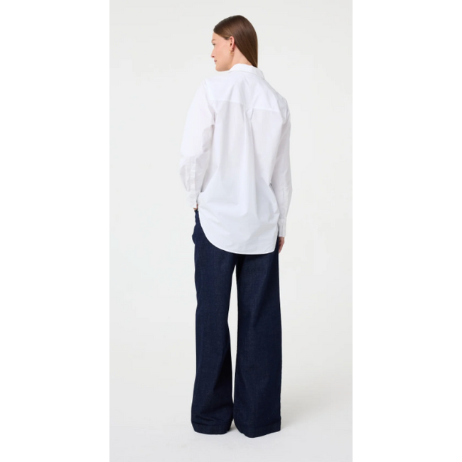 KNIT-TED LIES BLOUSE WHITE