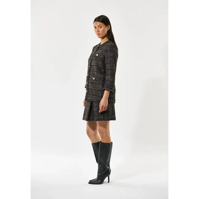 Dea Kudibal AISHA JACKET BLACK CHECK