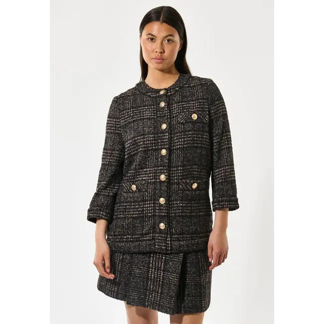 Dea Kudibal AISHA JACKET BLACK CHECK