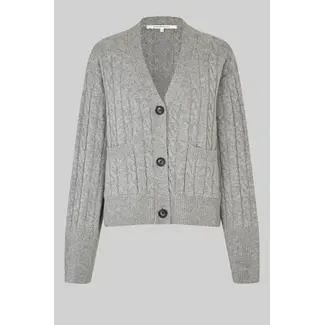 Second Female ALPHINE KNIT CARDIGAN MID GREY