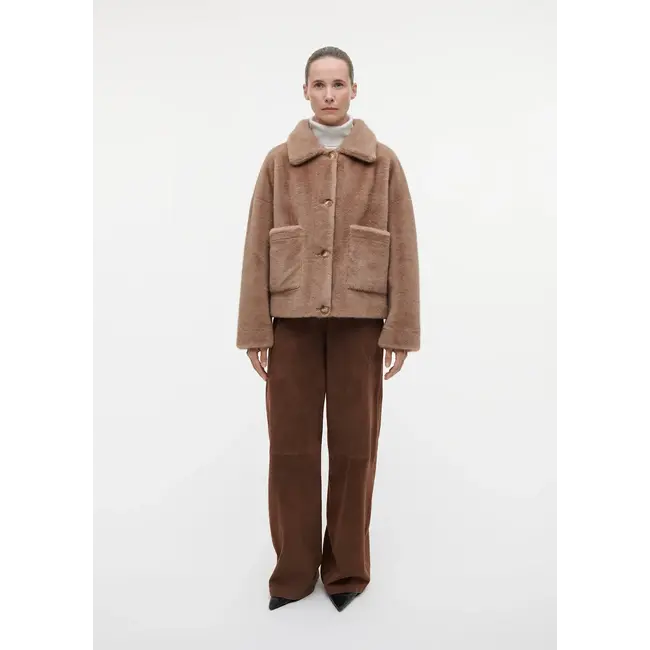 Studio AR FAJE FAUX MINK CAMEL
