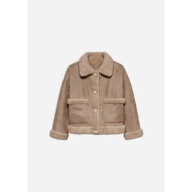 Studio AR FAJE FAUX MINK CAMEL