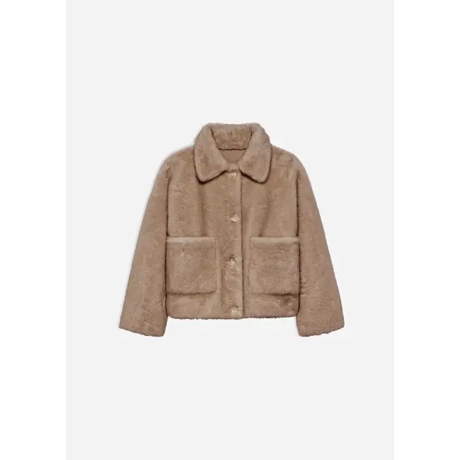 Studio AR FAJE FAUX MINK CAMEL