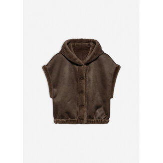 Studio AR OLENA FAUX MINK CHOCO