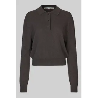Second Female VILENA KNIT LS CHOCOLATE BROWN