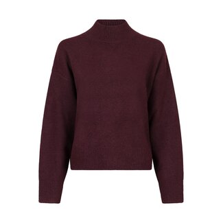 Neo Noir PAULINA KNIT BLOUSE WINE