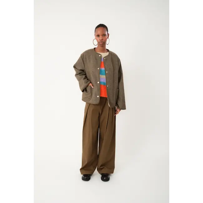 Lollys Laundry YARRA JACKET LS DARK MOKKA