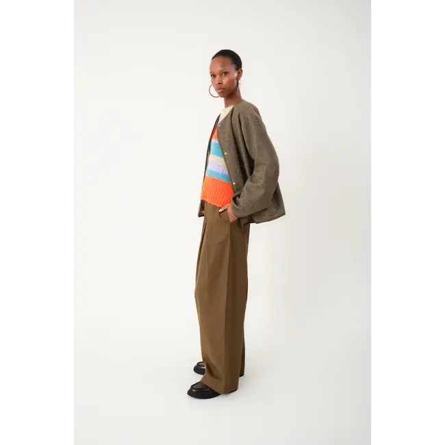 Lollys Laundry YARRA JACKET LS DARK MOKKA