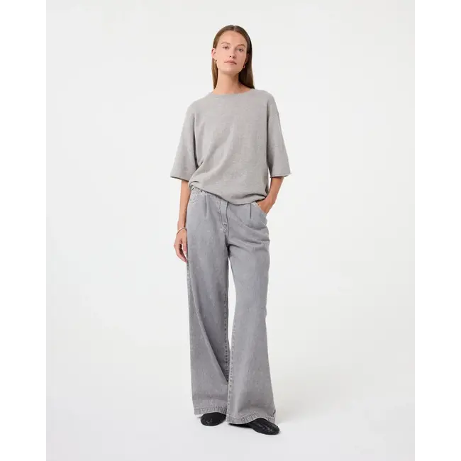 KNIT-TED MER TEE MID GREY