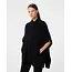 KNIT-TED PLEUNIE PONCHO BLACK