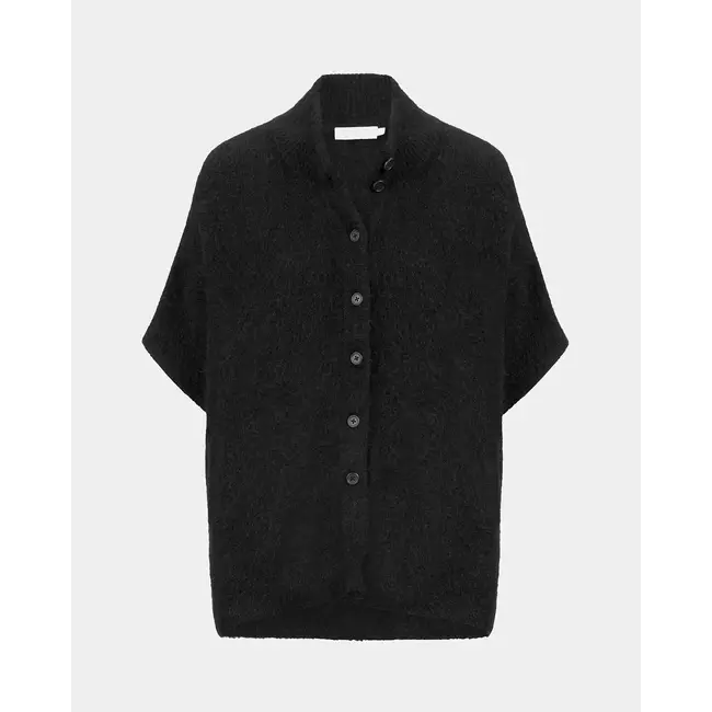 KNIT-TED PLEUNIE PONCHO BLACK