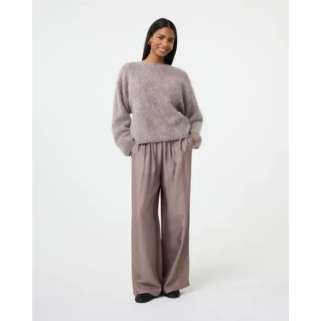 KNIT-TED AMALIA PULLOVER MOCCA