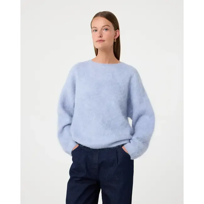 KNIT-TED AMALIA PULLOVER LIGHT BLUE