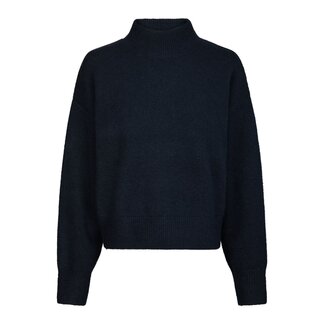 Neo Noir PAULINA KNIT BLOUSE NAVY