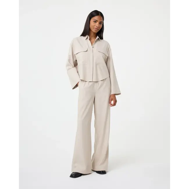 KNIT-TED CARA BLOUSE SAND