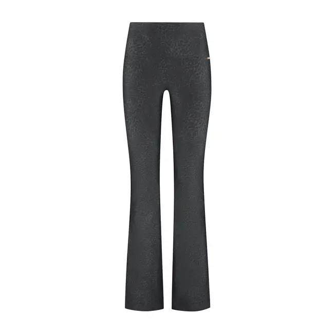 Deblon Sports CELINE X-FLARED LEGGINGS CHEETAH BLACK