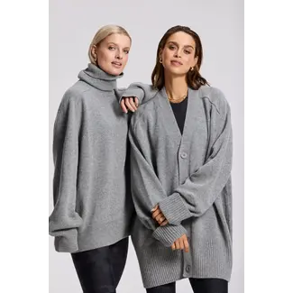 Deblon Sports FLORENCE BOYFRIEND CARDIGAN GREY MEL.