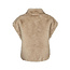 Neo Noir KEVINI FAUX FUR VEST BEIGE