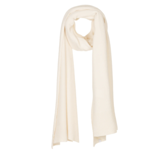 SIMPLE THE BRAND SCARLET KNIT-SCARF CREAM