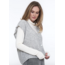 SIMPLE THE BRAND SEPPA KNIT-CARDIGAN GREY MEL.