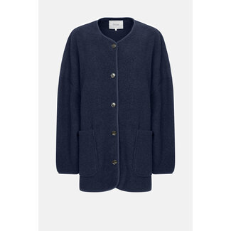 Ame antwerp HANNAH NAVY WOOL OVERSIZED JACKET