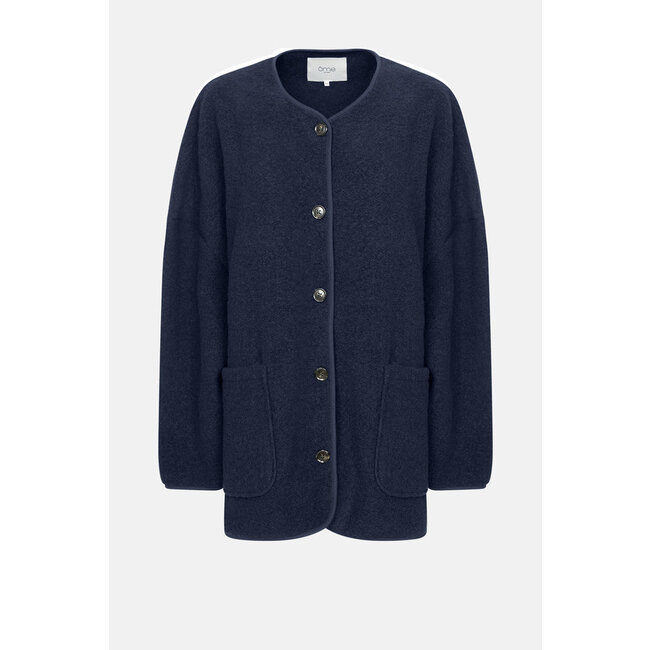 Ame antwerp HANNAH NAVY WOOL OVERSIZED JACKET