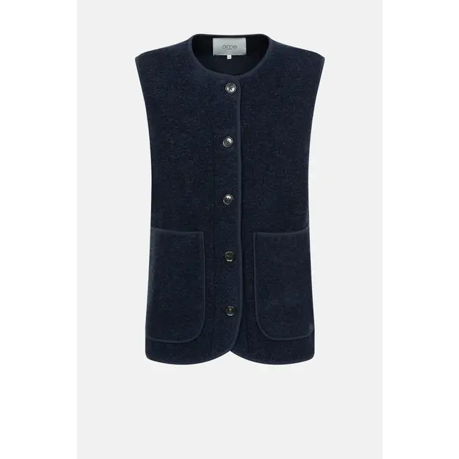 Ame antwerp MADISON NAVY WOOL JACKET
