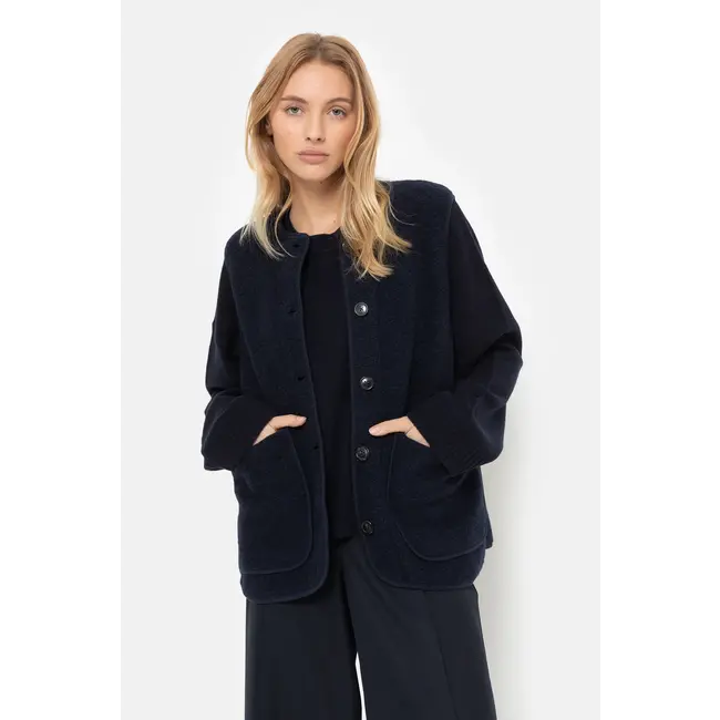 Ame antwerp MADISON NAVY WOOL JACKET