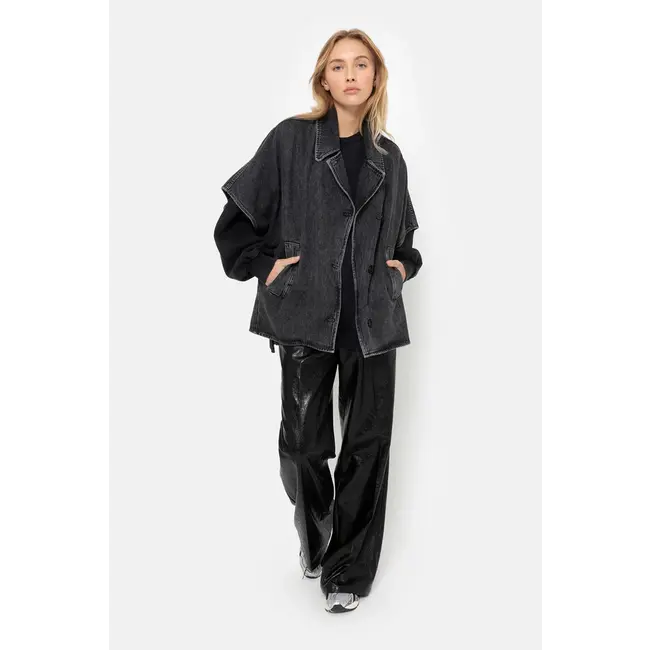 Ame antwerp LAUREN DARK GREY DENIM TRENCH