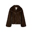 Neo Noir STEPHANIE FAUX FUR JACKET BROWN