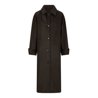 Neo Noir KEATON WOOL COAT CHOCOLATE BROWN