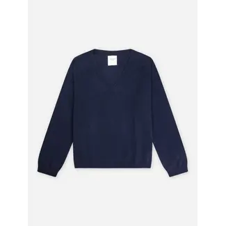 PEOPLE'S REPUBLIC OF CASHMERE WOMEN'S OVERSIZED V. NAVY BLUE