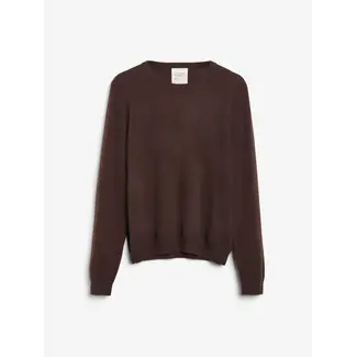 PEOPLE'S REPUBLIC OF CASHMERE WOMEN'S CLASSIC ROUNDNECK DARK BROWN
