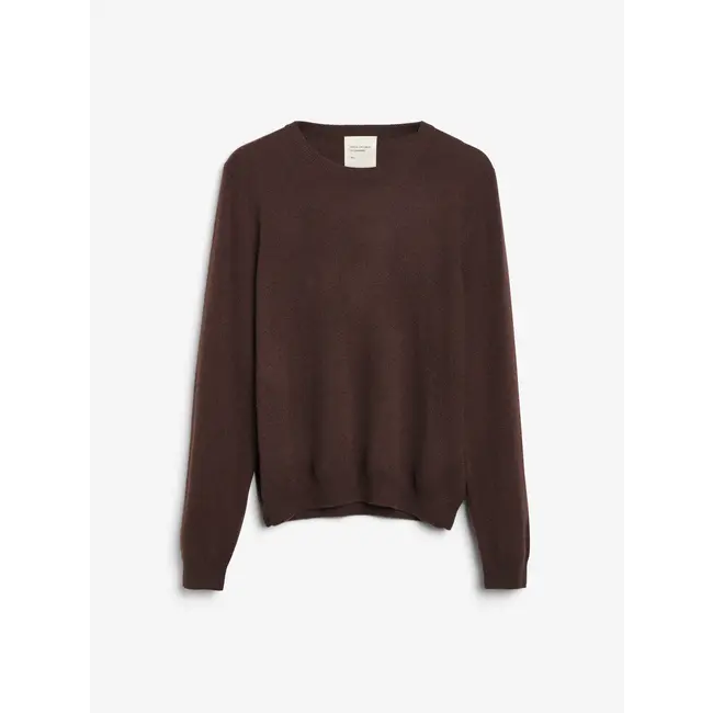 PEOPLE'S REPUBLIC OF CASHMERE WOMEN'S CLASSIC ROUNDNECK DARK BROWN