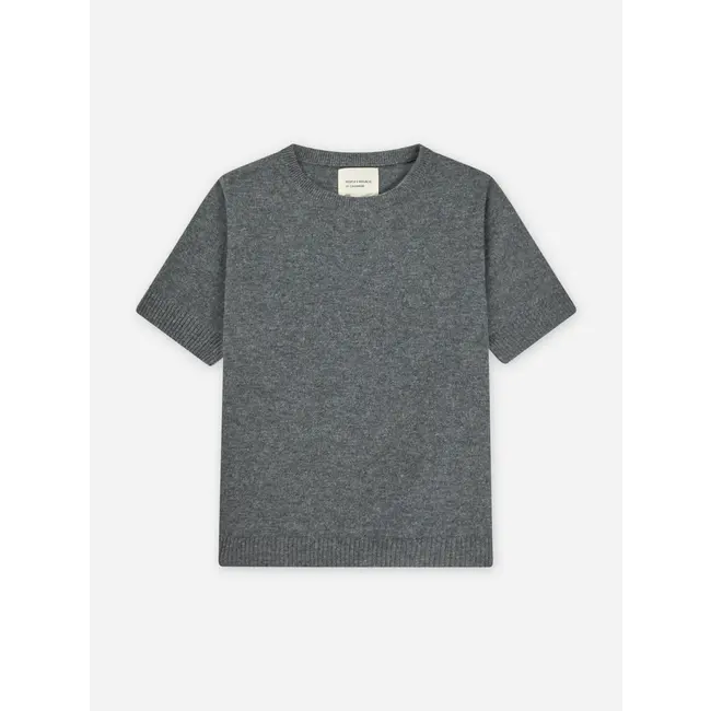 PEOPLE'S REPUBLIC OF CASHMERE WOMEN'S BLOUSE HEATHER GREY L.