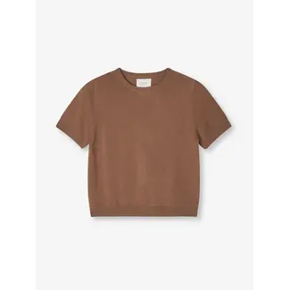 PEOPLE'S REPUBLIC OF CASHMERE WOMEN'S BLOUSE CARAMEL