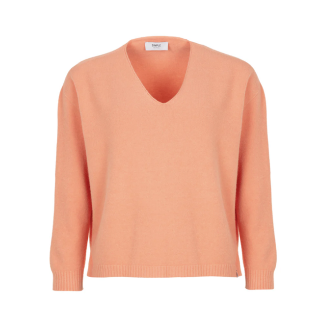 SIMPLE THE BRAND WENDY KNIT-PULL BRIGHT BLUSH