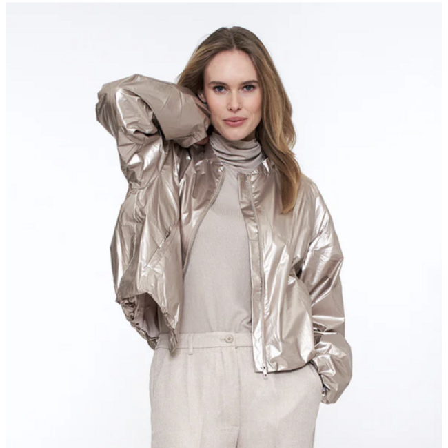 SIMPLE THE BRAND YVO BOMBER JACKET GOLDEN