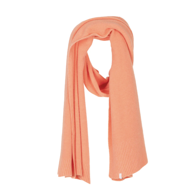SIMPLE THE BRAND SCARLET KNIT-SCARF BRIGHT BLUSH