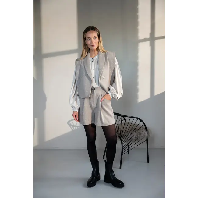 Ruby Tuesday CHAVA GILET TAUPE MELANGE