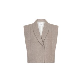 Ruby Tuesday CHAVA GILET TAUPE MELANGE