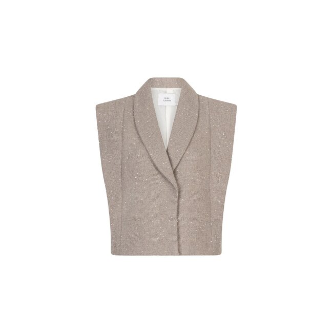 Ruby Tuesday CHAVA GILET TAUPE MELANGE