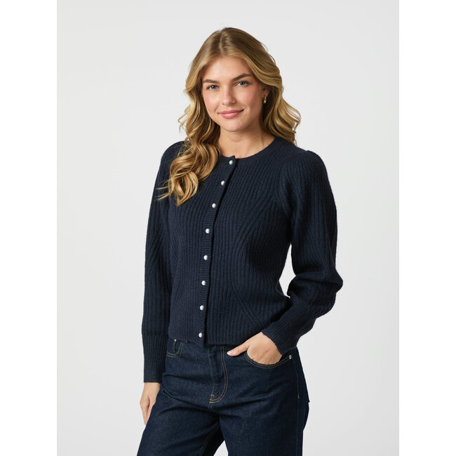 Neo Noir PULI KNIT CARDIGAN NAVY